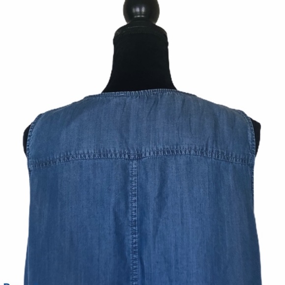 BeachLunchLounge pullover sleeveless 100% lyocell tie dye tunic top size large - Picture 8 of 10